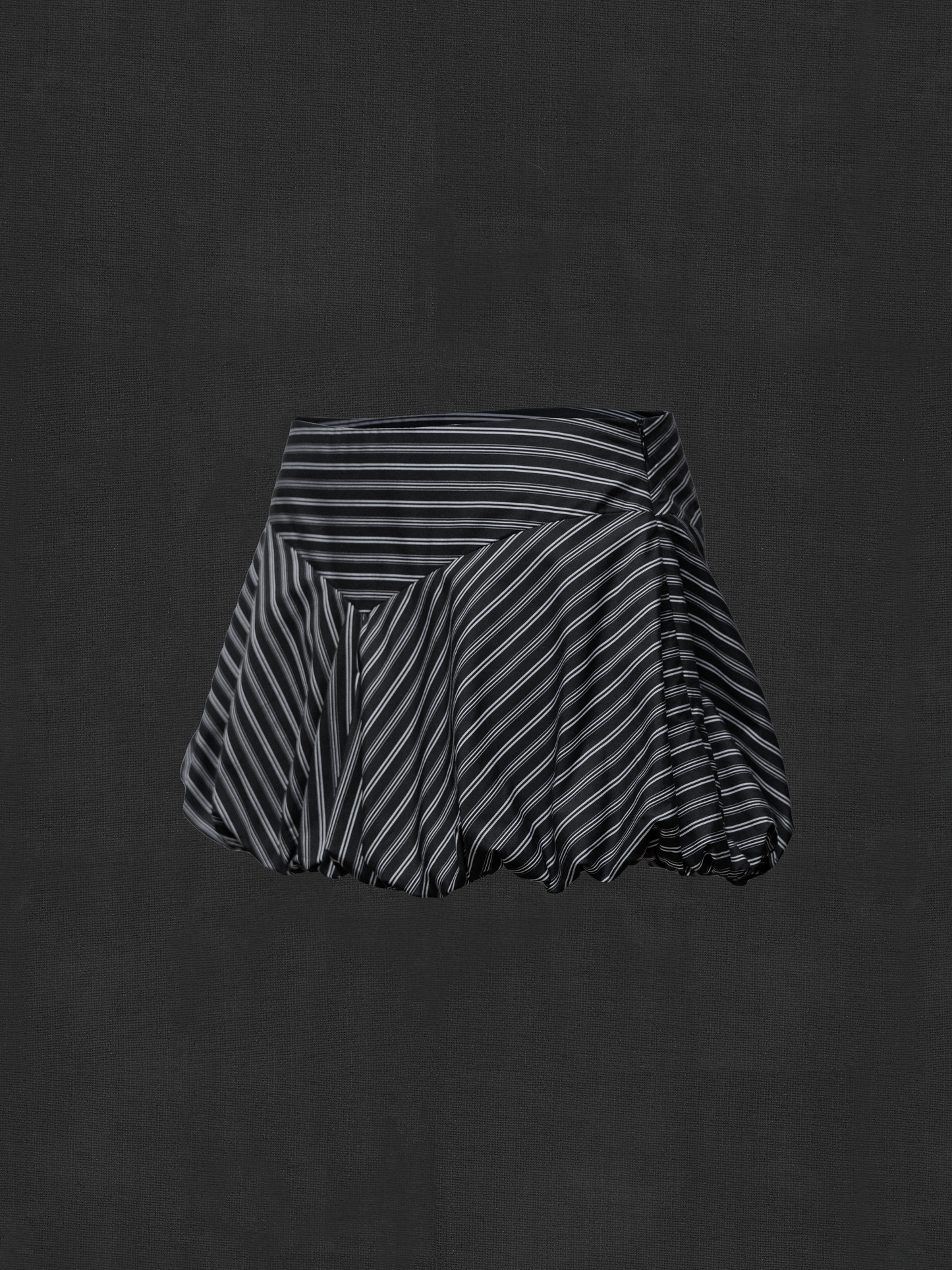 BUBBLE HEM SKIRT - MINI