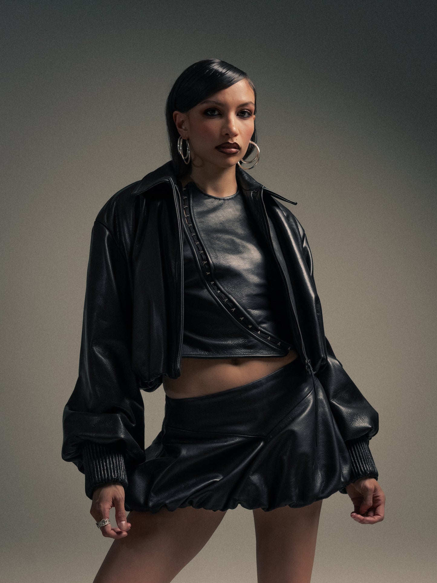 SOFT ARMOR BUBBLE HEM SKIRT