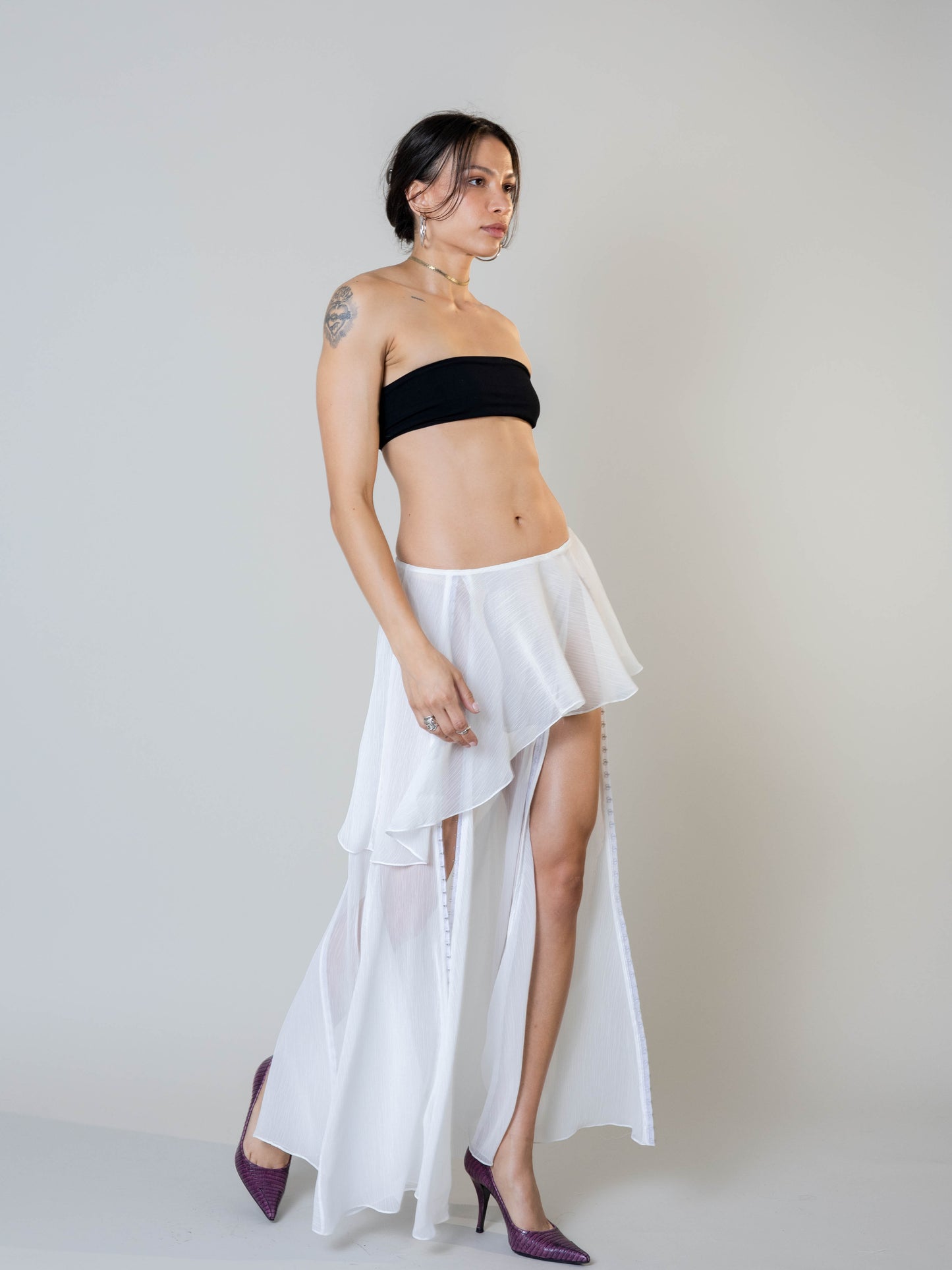 LAYERED SKIRT | SILK